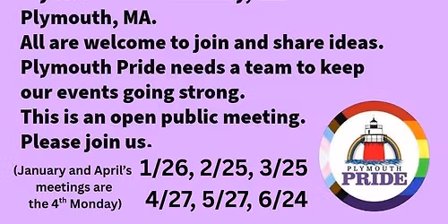 Plymouth Pride Planning Meetings