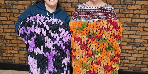 22 SPOTS LEFT! July 14th - Buzz's Chunky Knit Blanket Workshop