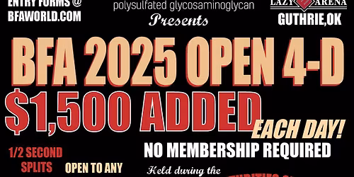 Adequan Open 4D at the 40th BFA WC