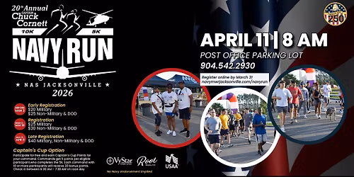 20th Annual Captain Chuck Cornett Navy Run