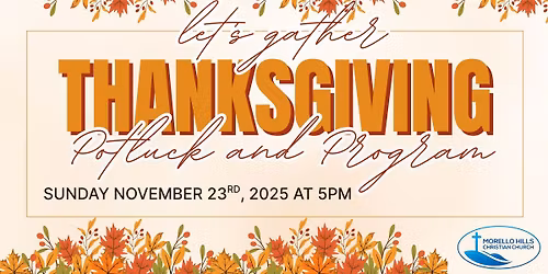 Thanksgiving Potluck and Program