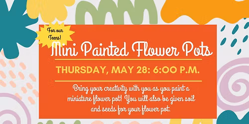 Mini Painted Flower Pots for Teens