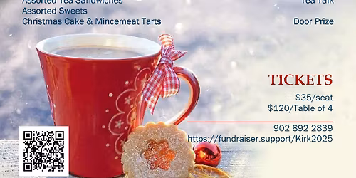 SOLD OUT !!! Kirk Christmas - Afternoon Tea