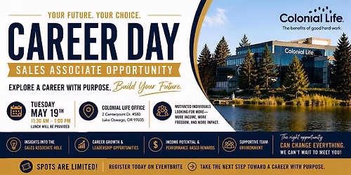 Career Day: Sales Associate Opportunity (Lunch & Learn)