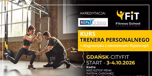 Kurs TRENERA PERSONALNEGO + DIAGNOSTYKA | REPs | GDA\u0143SK