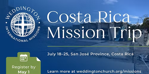 Costa Rica 2026 Mission Trip
