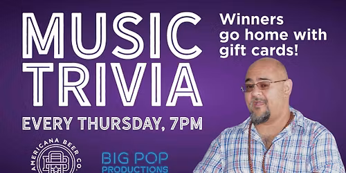 Music Trivia With Big Pop!
