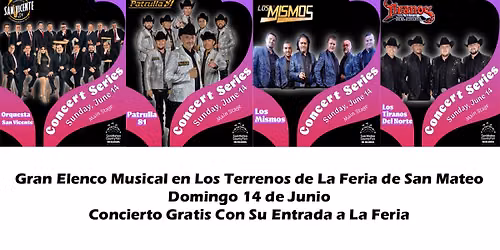 Orquesta San Vicente - Patrulla 81 - Los Mismos - Los Tiranos en San Mateo