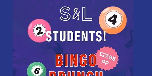 Student Bingo Bottomless Brunch
