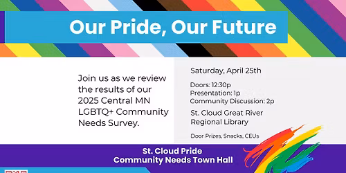 Our Pride, Our Future - St. Cloud Pride Community Needs Town Hall