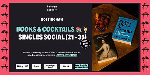 Books & Cocktails (Singles Only) | 21 - 35 | Pepper Rocks
