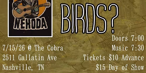 Venue: Jerseybird | Birds?| Nehoda | Ant Death Circle