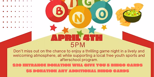 Bingo Night fundraiser
