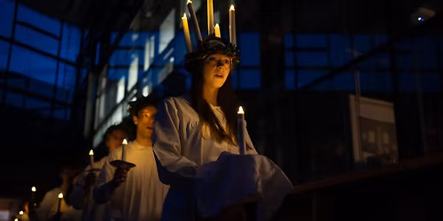 Lucia procession at KTH Library