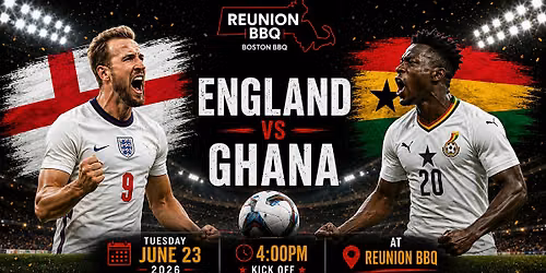 England vs Ghana \u2013 Soccer Night Boston Watch Party