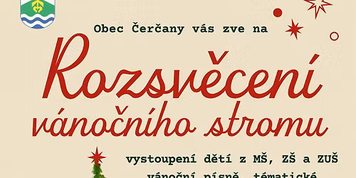Rozsv\u011bcen\u00ed v\u00e1no\u010dn\u00edho strome\u010dku v \u010cer\u010danech 2025