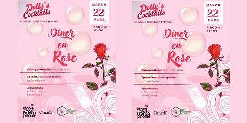 Diner En Rose at Dolly's Cocktails!