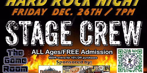 GAMES AND GROOVES: Live Music \u2013 Stage Crew