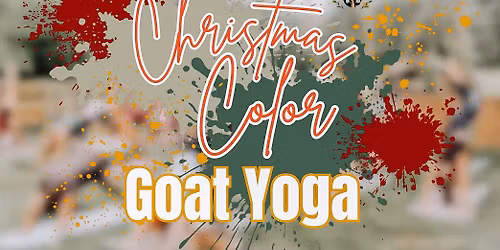 \ud83c\udf85\ud83d\udc10\u2728 COLOR CHRISTMAS GOAT YOGA! \u2728\ud83d\udc10\ud83c\udf85