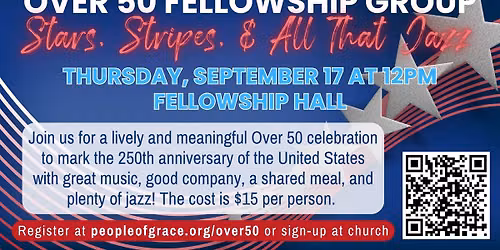 Over 50 Fellowship Group: Stars, Stripes, & All That Jazz