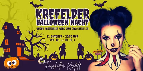 KREFELDER HALLOWEEN NACHT @ GRUSSELKELLER