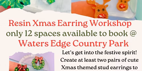 Christmas Resin Earring Workshop