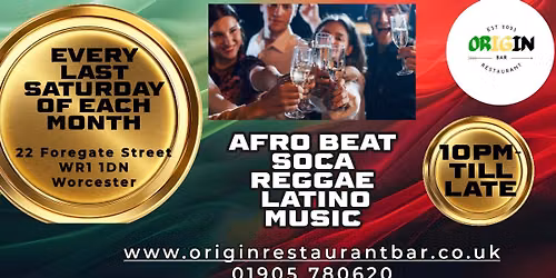 Afrobeats, Reggae, Soca and Latino music