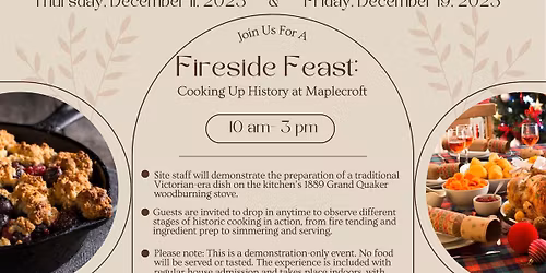 Fireside Feast: Cooking Up History at Maplecroft
