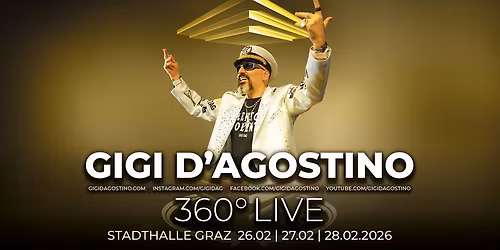GIGI D'AGOSTINO - 360-Grad-Show \u2022 Stadthalle Graz