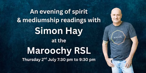 Aussie medium Simon Hay at the Maroochy RSL