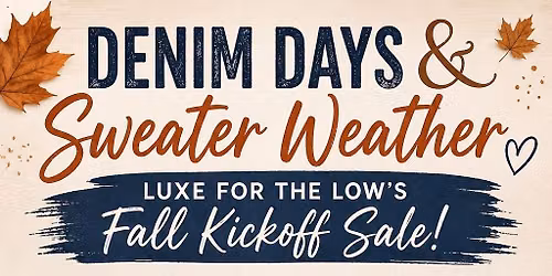 $10 Denim Days & Sweater Weather SALE