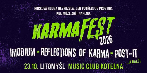 KarmaFest '26 (Mini) \u2013 Litomy\u0161l, Music Club Kotelna