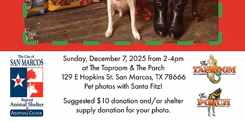 5th Annual SANTA PAWS benefiting San Marcos Regional Animal Shelter