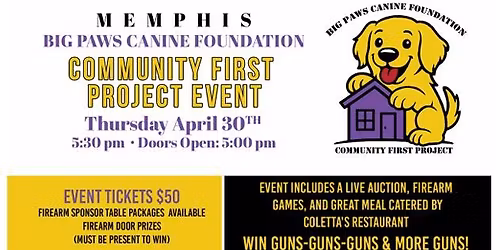 Big Paws Canine Community First Project Banquet