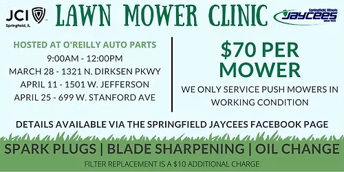 2026 Lawn Mower Clinic - W. Jefferson