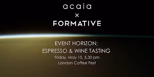 Acaia x Formative Coffee: Horizon Espresso and Wine Experience Tasting