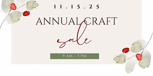 Annual Holiday Season Craft Sale