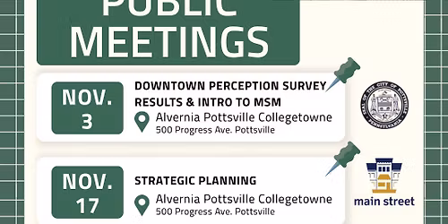 Main Street Matters Designation Public Meeting #2: Strategic Planning Meeting