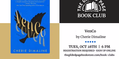 The Gilded Page Book Club: VenCo by Cheri Dimaline