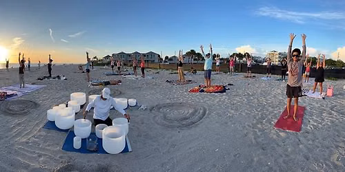 Sunset Yoga and Sound Frequency 
