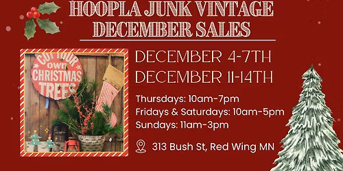 Hoopla Junk Vintage Sale - December 11-14th