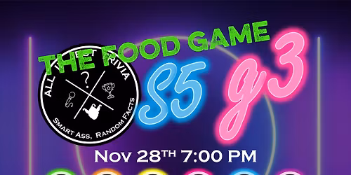All In Jest Trivia S3 G3 - "The Food Game"