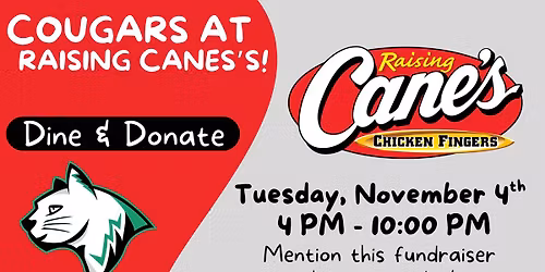Dine & Donate at Raising Canes! 