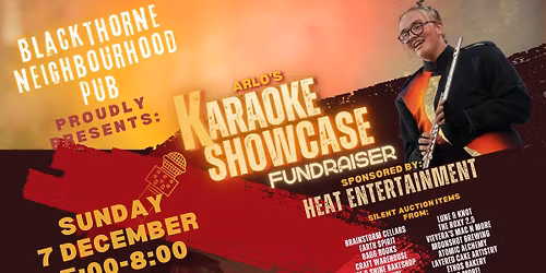 Arlo's Karaoke Showcase Fundraiser