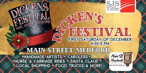 Dickens Festival on Main Street in Medford 2025
