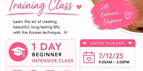 Korean Lash Lift Training 