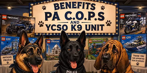Lego Bingo to Benefit PA C.O.P.S. and YCSO K9