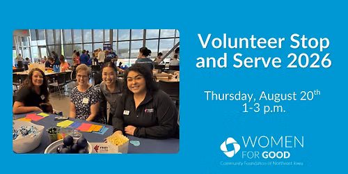 Women for Good Volunteer Stop and Serve 2026
