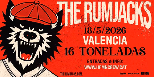 The Rumjacks (18\/05\/2026) VALENCIA @ 16 Toneladas