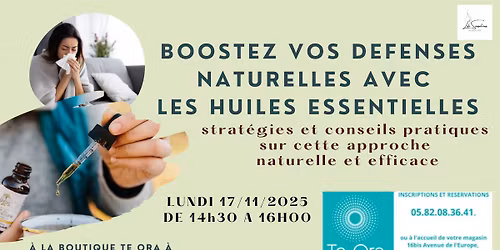 BOOSTEZ VOS DEFENSES NATURELLES AVEC LES HUILES ESSENTIELLES